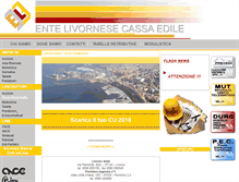 Tablet Screenshot of cassaedilelivorno.it